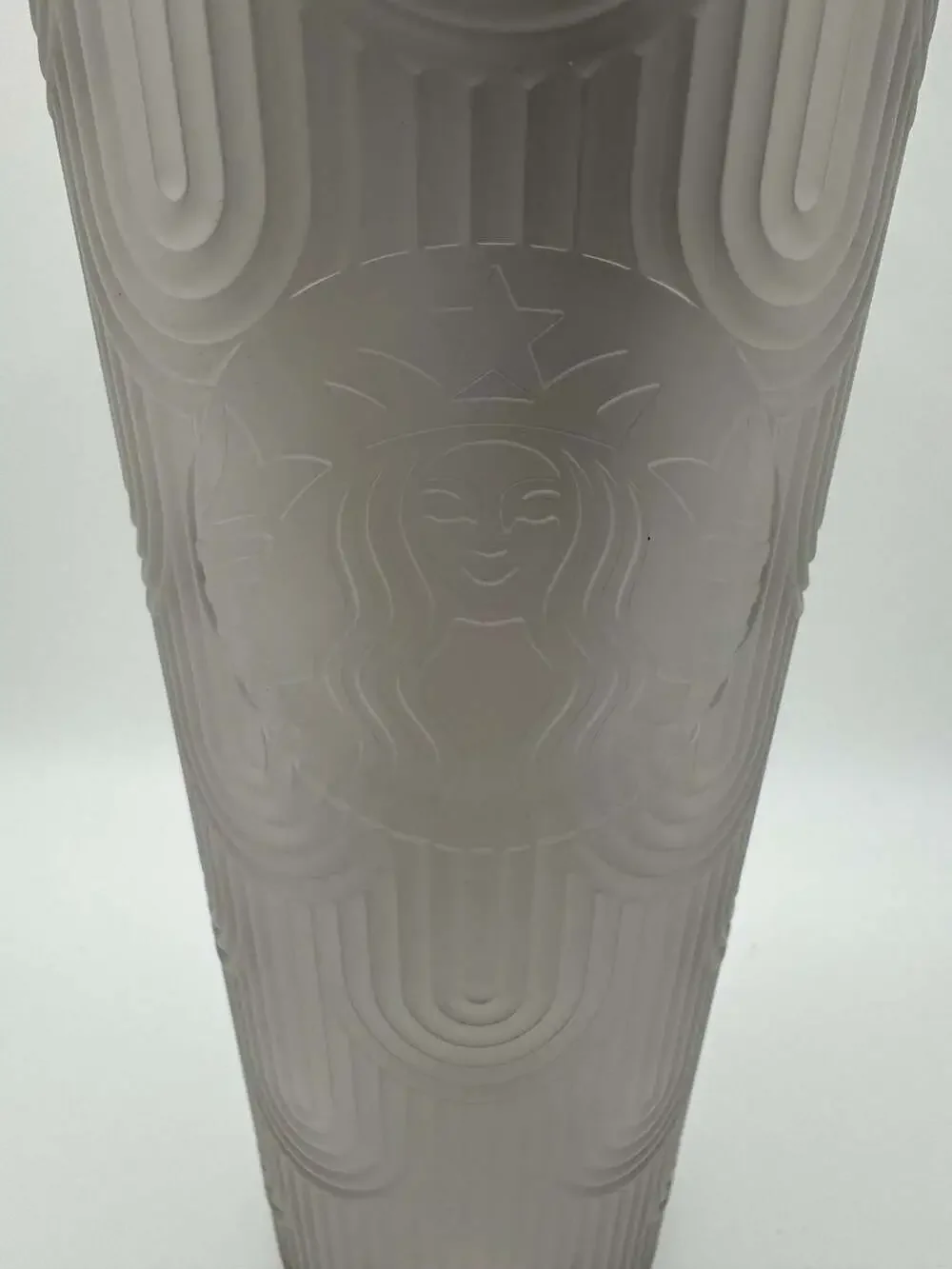 Starbucks Matte Grey Arch Texture 24 oz Cold Cup Tumbler (No Straw)